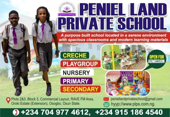 Peniel Land Private School learners